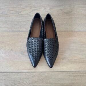 Frye Woven Bone Leather Kenzie Venetian Loafer